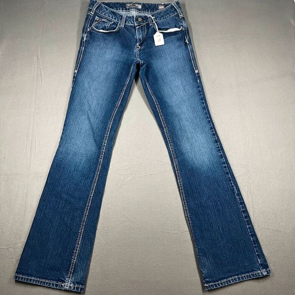 Ariat FR DuraLight Jeans Womens 28L Mid Rise Boot Cut Flame Resistant Denim